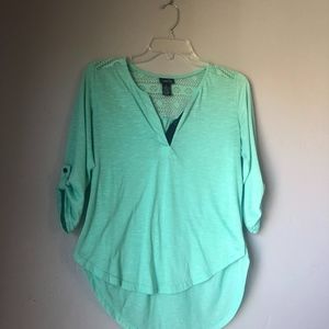 Teal 3/4 sleeve Top